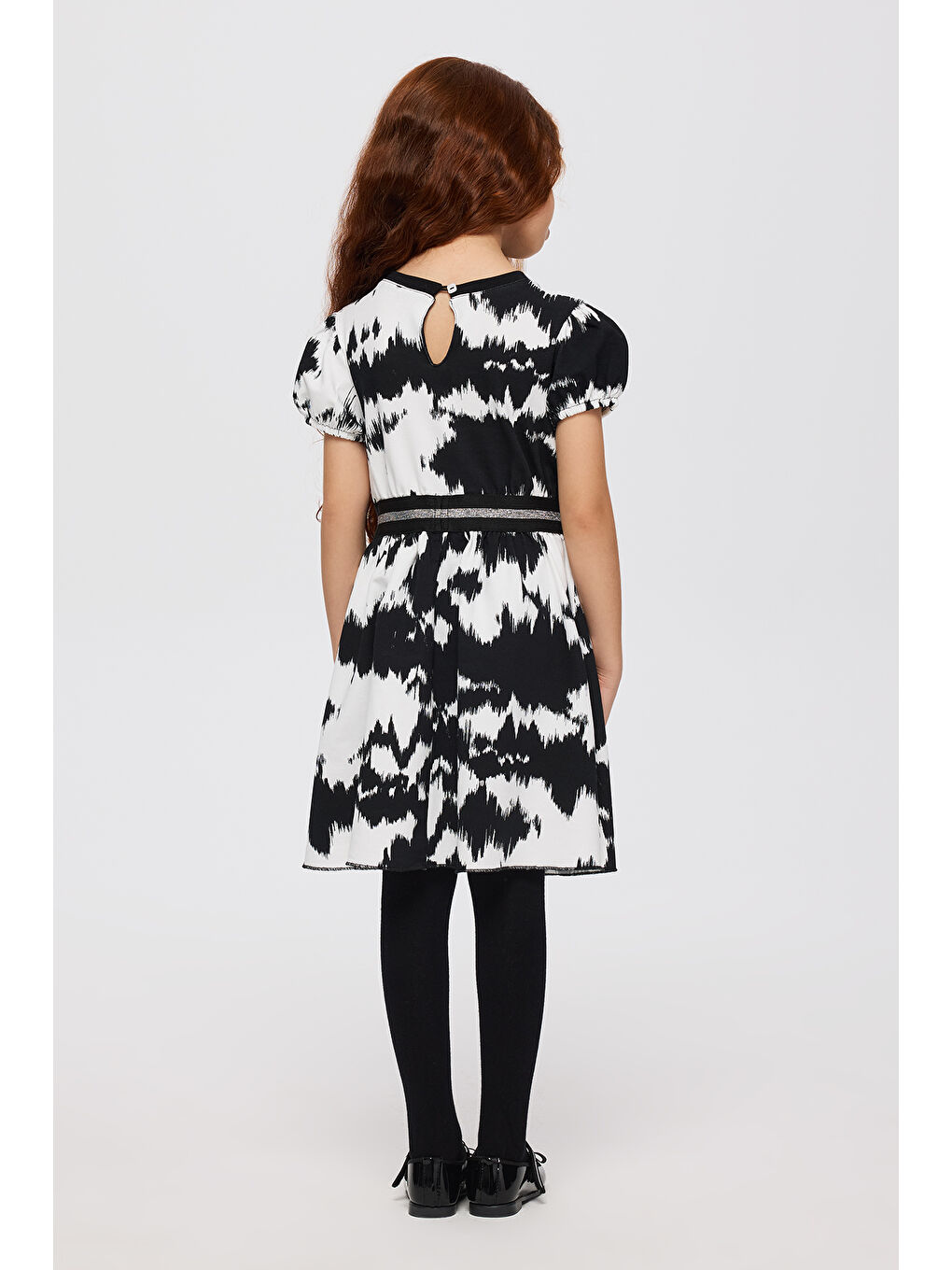 Kız Çocuk Örme Elbise Siyah-3