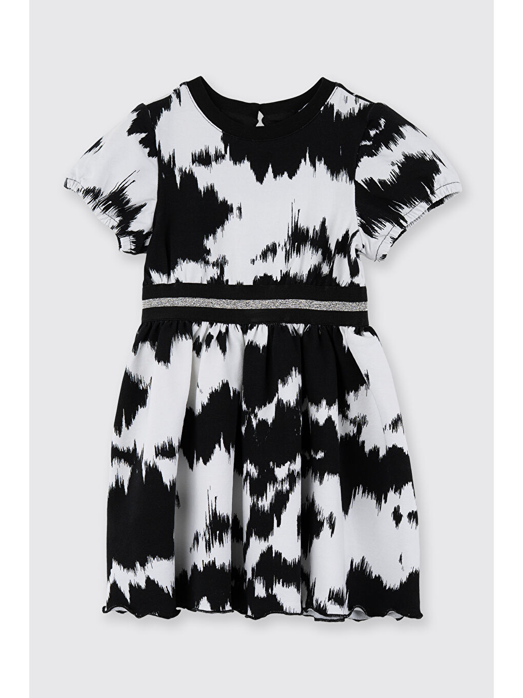 Kız Çocuk Örme Elbise Siyah-5