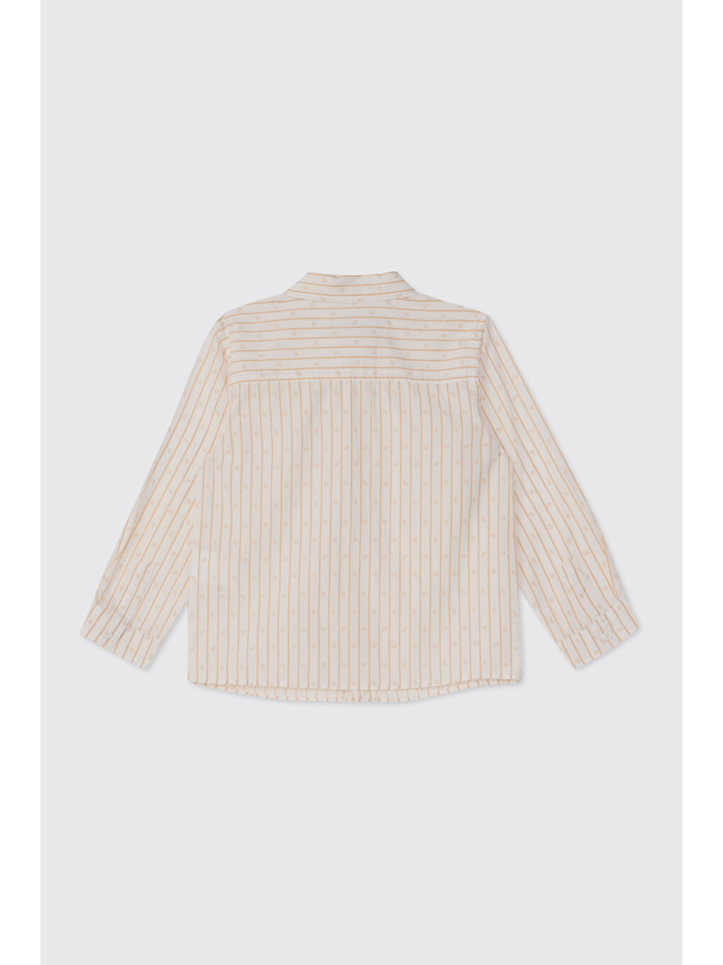 Erkek Çocuk Uzun Kollu Gömlek Ekru-1