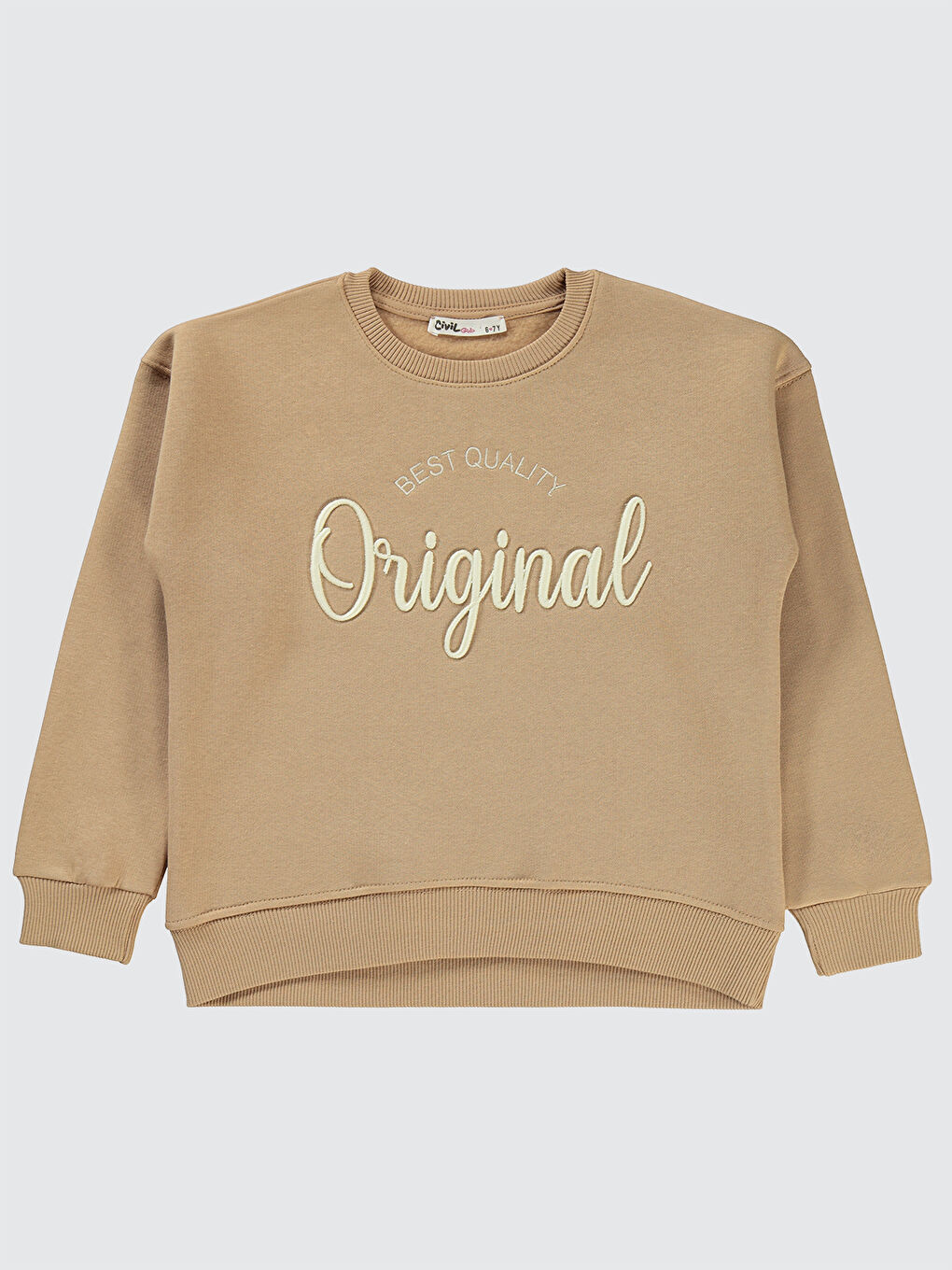 Civil Ekru Girls Kız Çocuk Sweatshirt 10-13 Yaş Yulaf Sütü