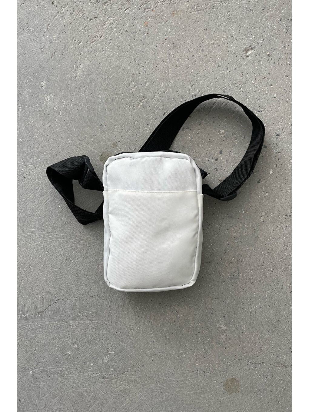 Beyaz Erkek Günlük Çapraz Çanta-1