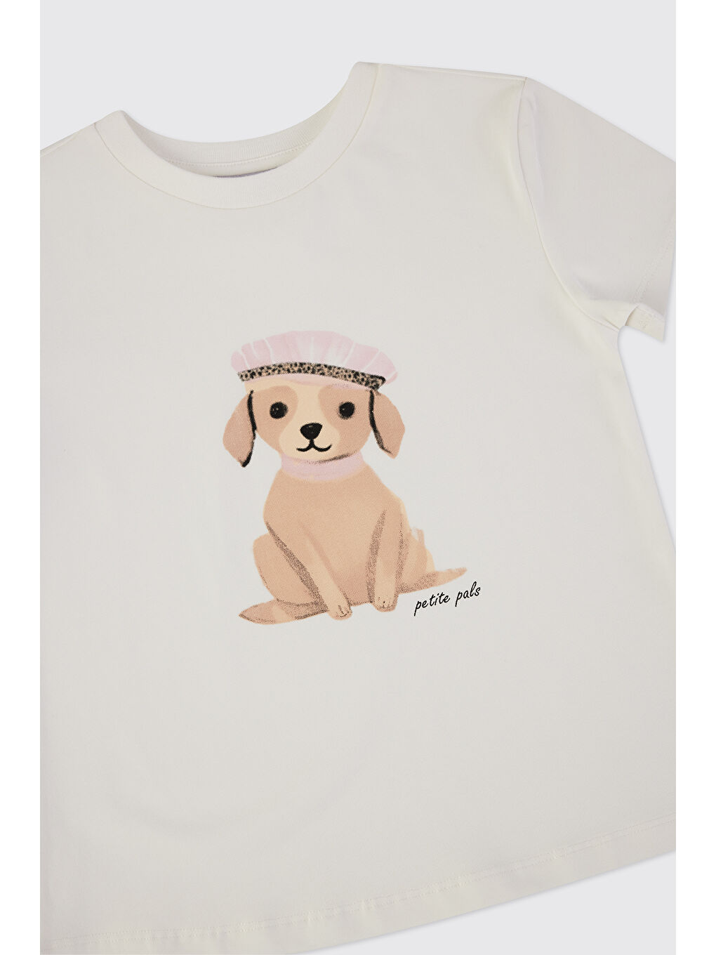 Kız Çocuk Kısa Kollu T-Shirt Beyaz-2