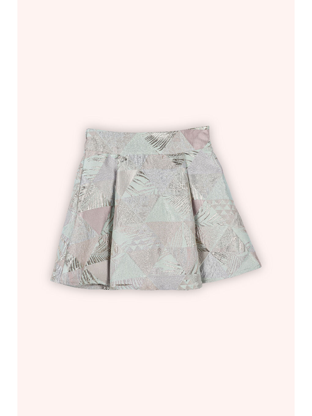 Kız Çocuk Dokulu Etek Lila