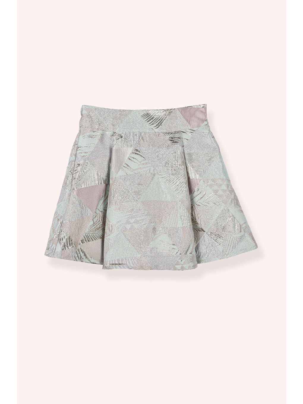 Kız Çocuk Dokulu Etek Lila-1