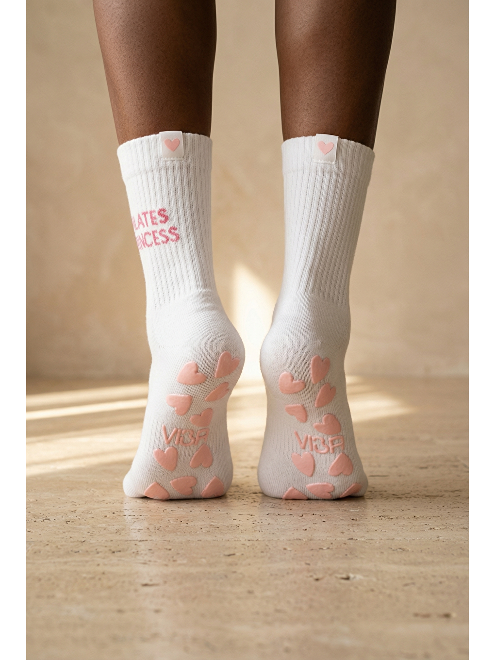 Kadın Soket Pilates Çorabı Beyaz-1