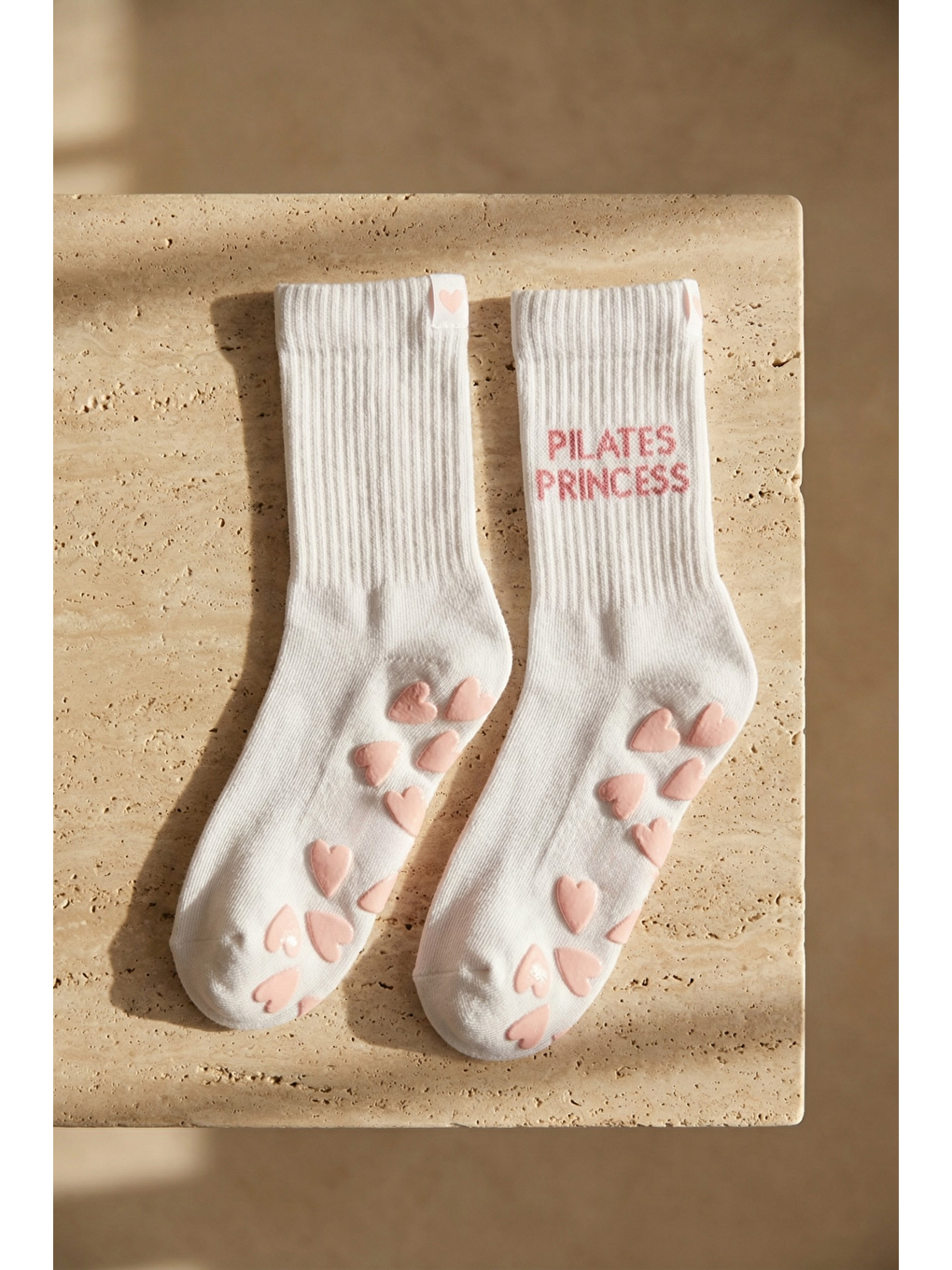 Kadın Soket Pilates Çorabı Beyaz-2