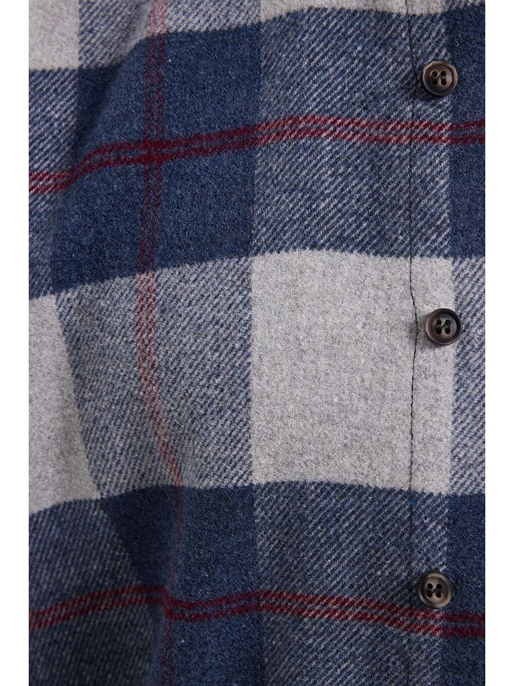 Karışık Erkek Regular Fit Rahat Kesim Kışlık Kareli Oduncu Gömlek-4