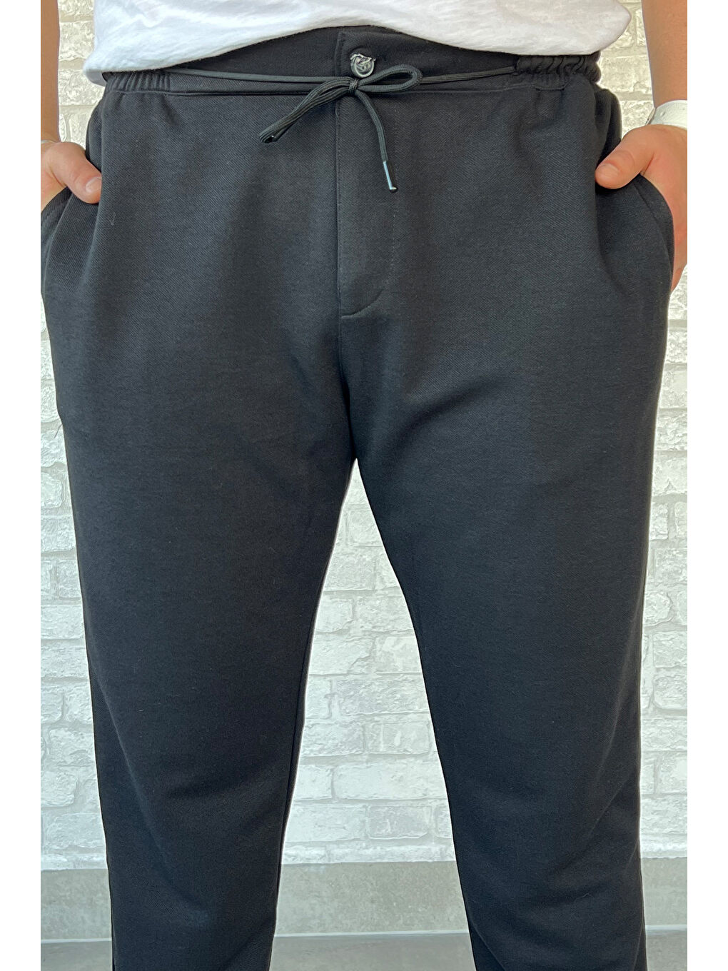 Mishar İtalia Siyah Bel Lastikli Erkek Jogger Pantolon - 3