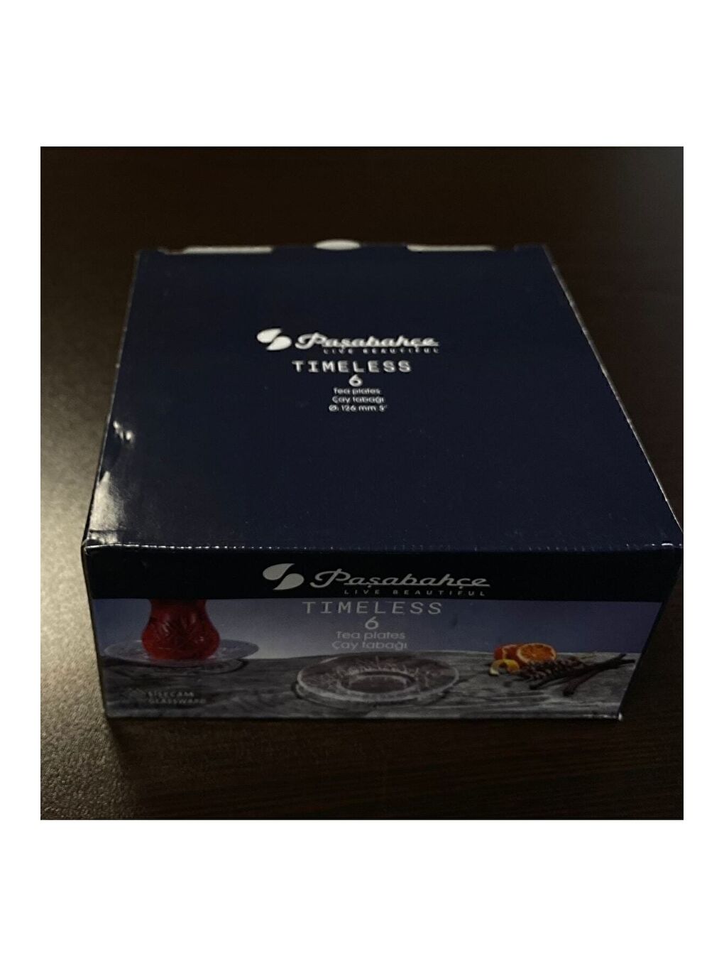 Renksiz Timeless Çay Tabağı 12x6cm 6 lı - 54751-3
