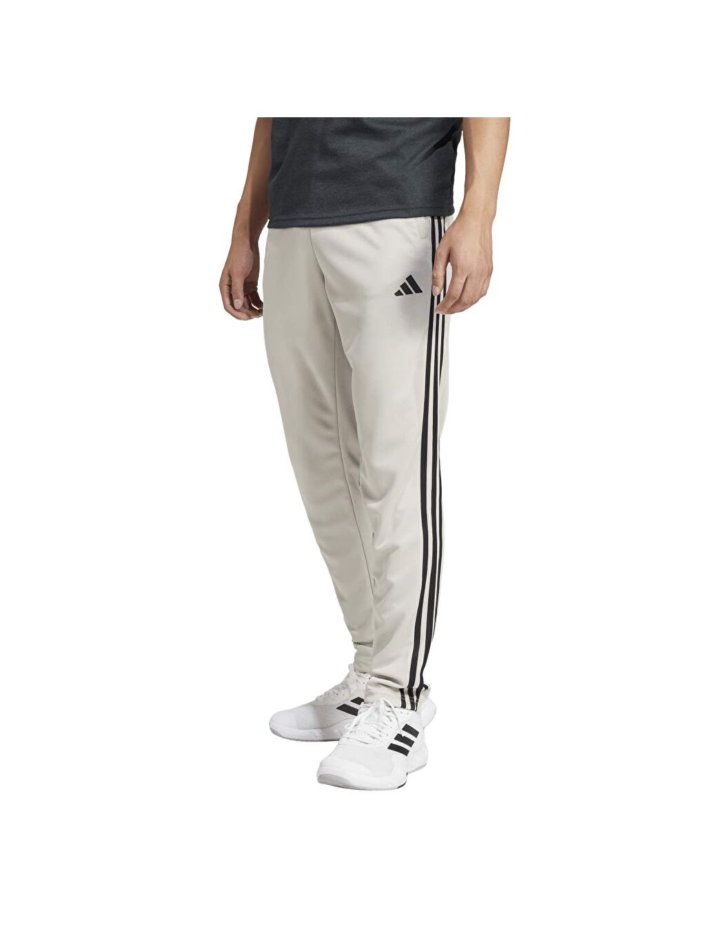 Training Essentials Base 3 Stripes Erkek Bej Eşofman Altı