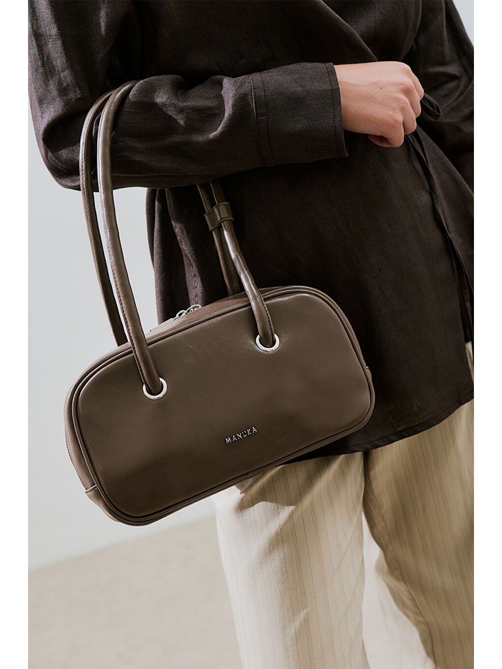 Kahverengi Kyomı Bowling Çanta Mushroom-1