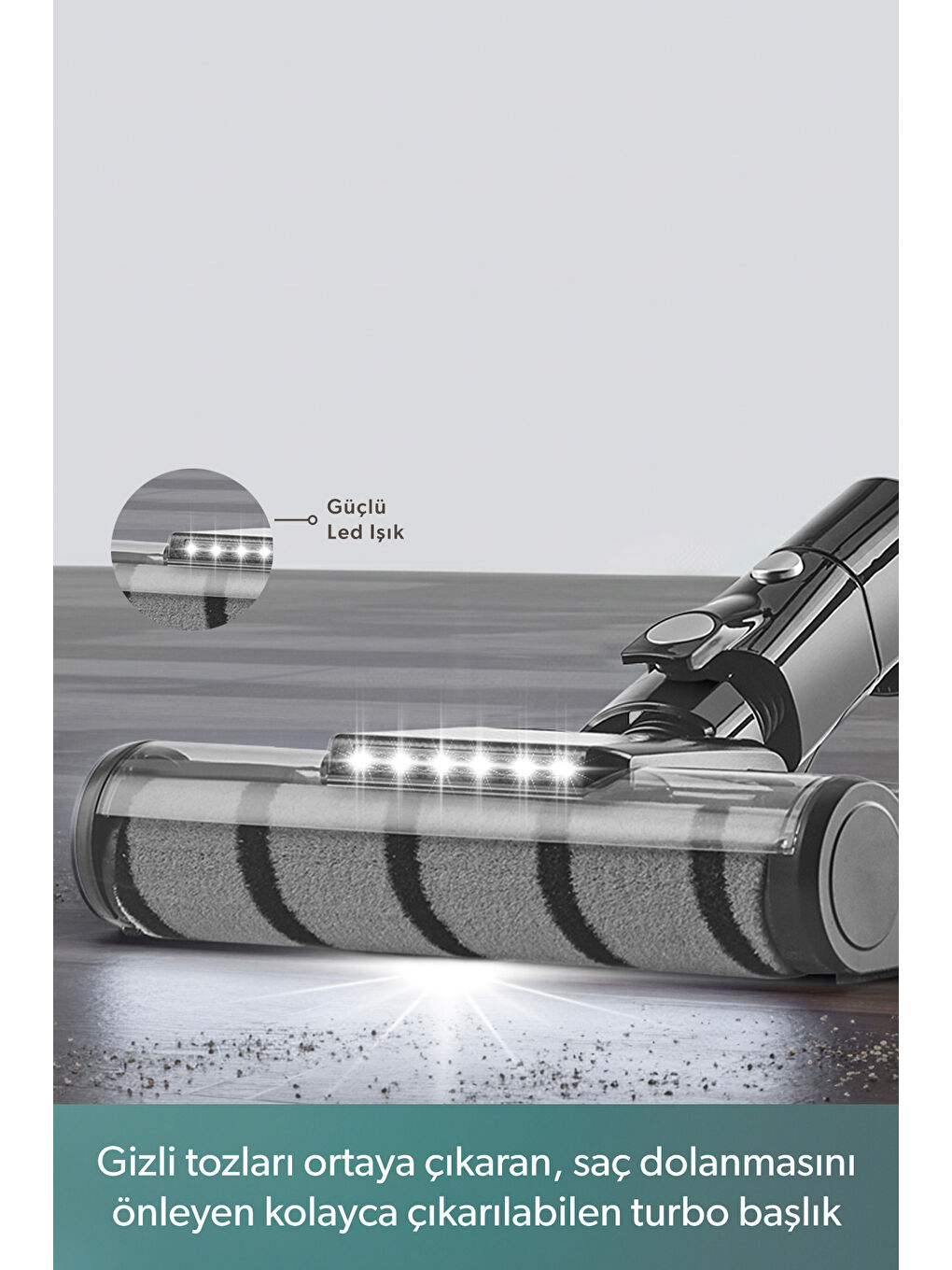 Dustrider 1264H Şarjlı Başlıklı Dikey Süpürge Siyah-2