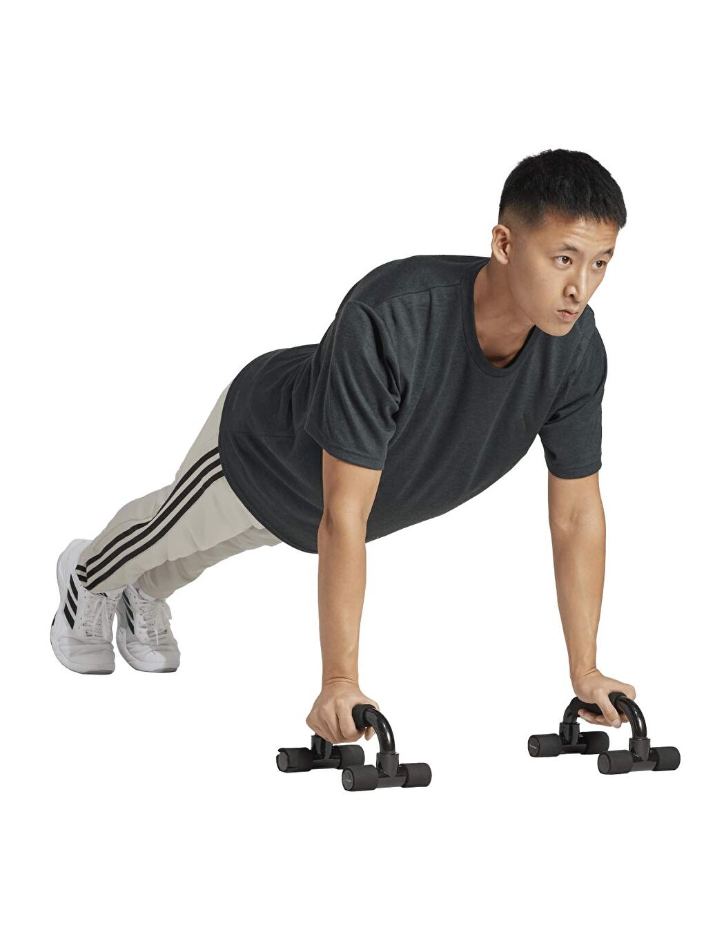 Training Essentials Base 3 Stripes Erkek Bej Eşofman Altı-4