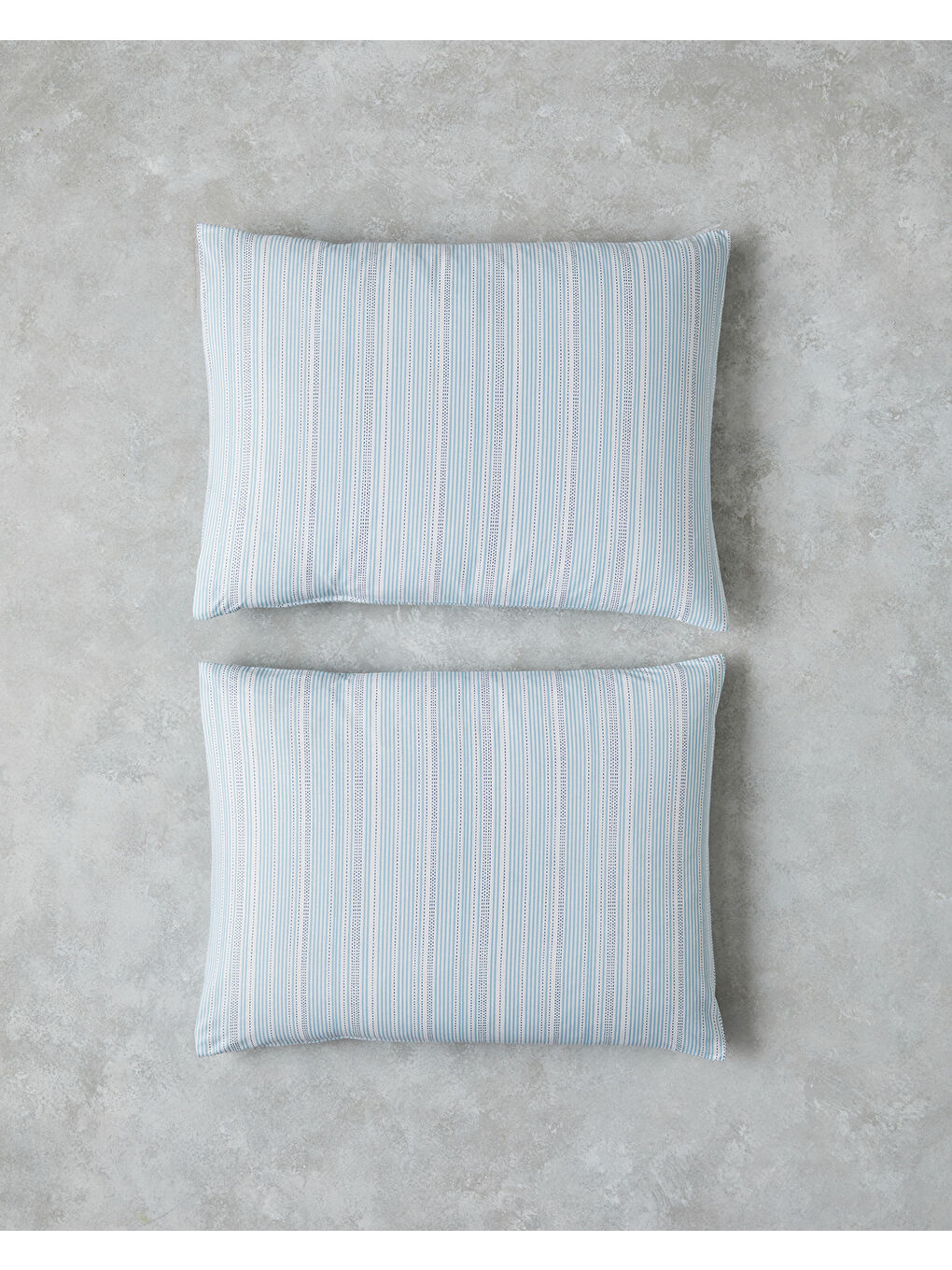 Dotty Liny Pamuklu 2'li Yastık Kılıfı 50x70 cm Mavi