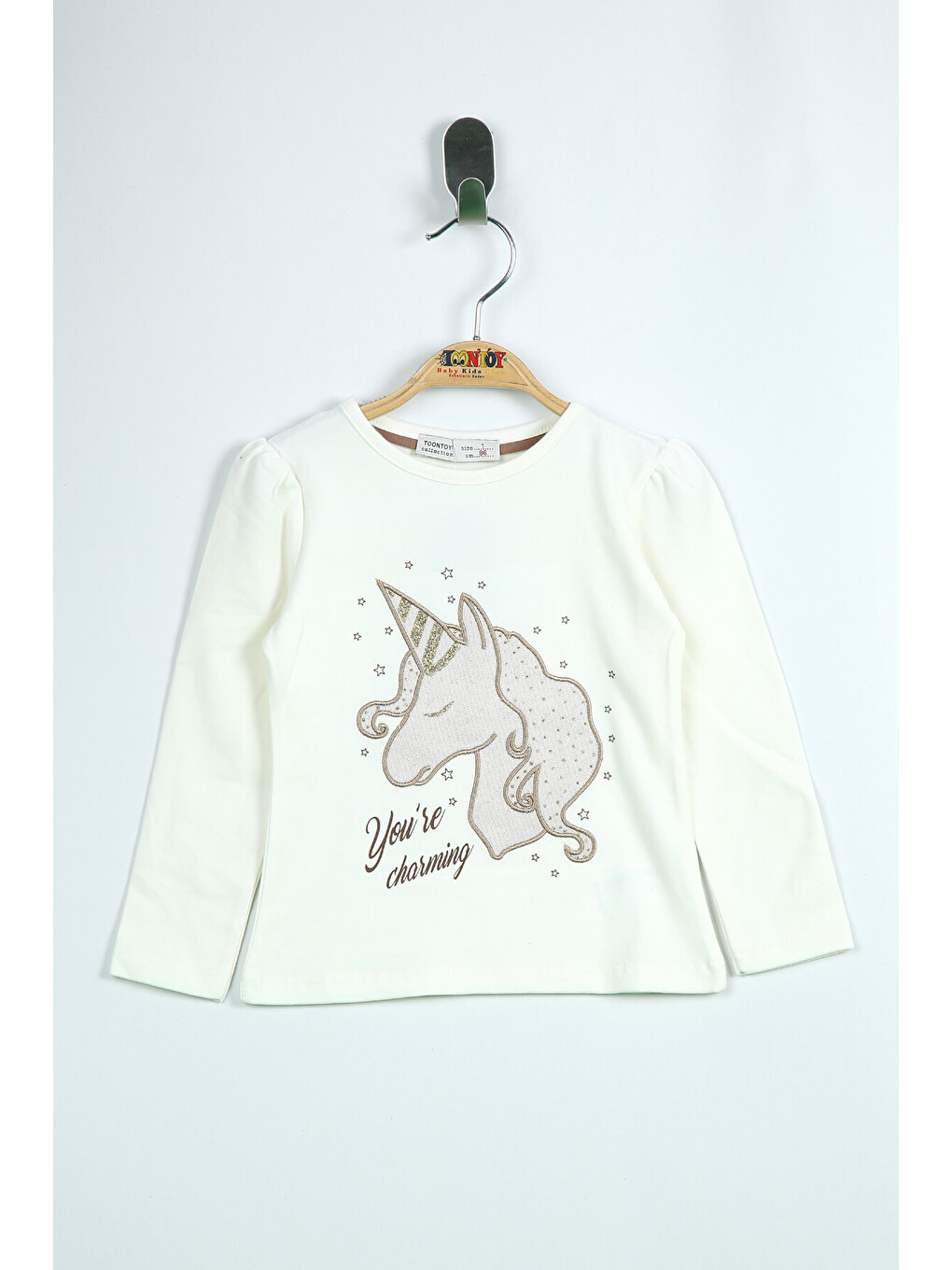 Ekru Kız Çocuk Sweatshırt