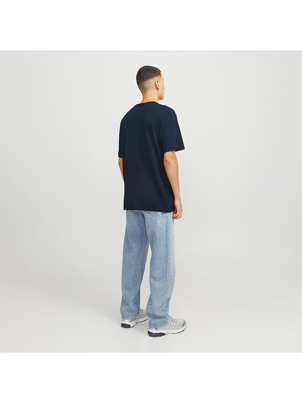 Hudson Crew Neck Erkek Lacivert Yuvarlak Yaka Spor Tişört-4