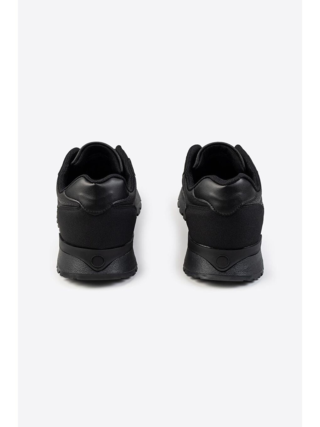 Siyah Logo Baskılı Erkek Premium Sneaker-5