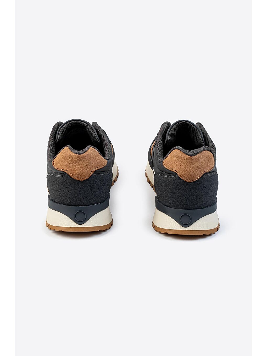 Gri Logo Baskılı Erkek Premium Sneaker-5