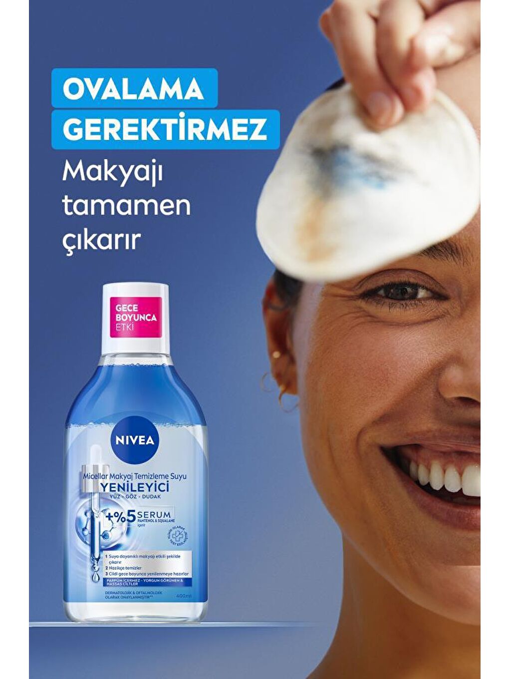 NIVEA Yenileyici Micellar Makyaj Temizleme Suyu 400 ml - 1