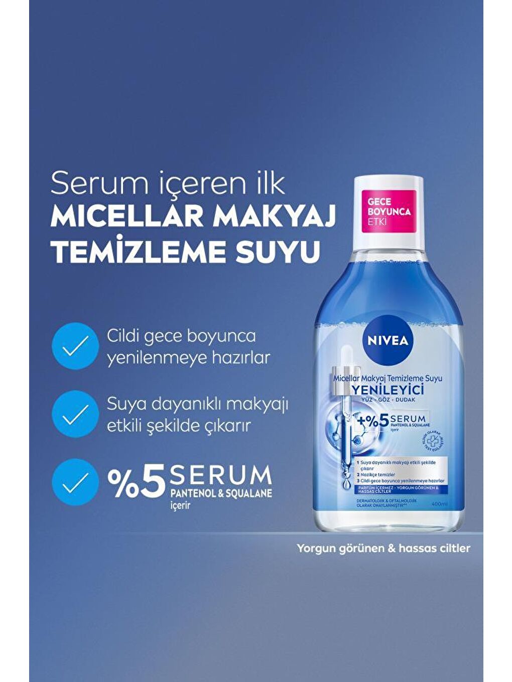 NIVEA Yenileyici Micellar Makyaj Temizleme Suyu 400 ml - 3