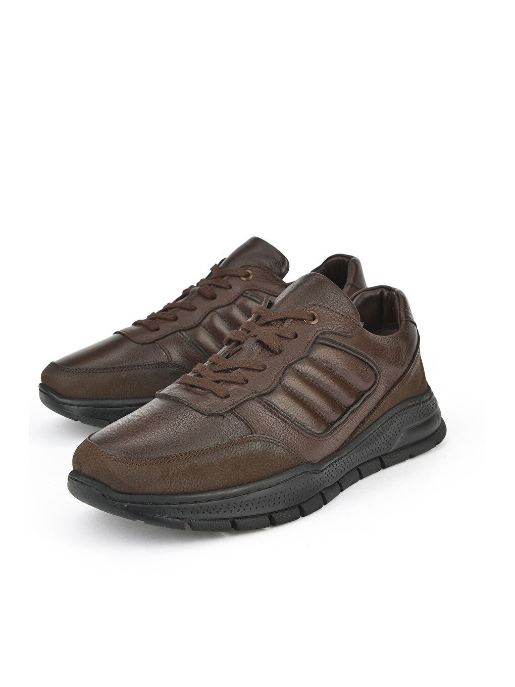 Kahverengi Erkek Hakiki Deri Ayakkabı 1431007ZB01 Kahve