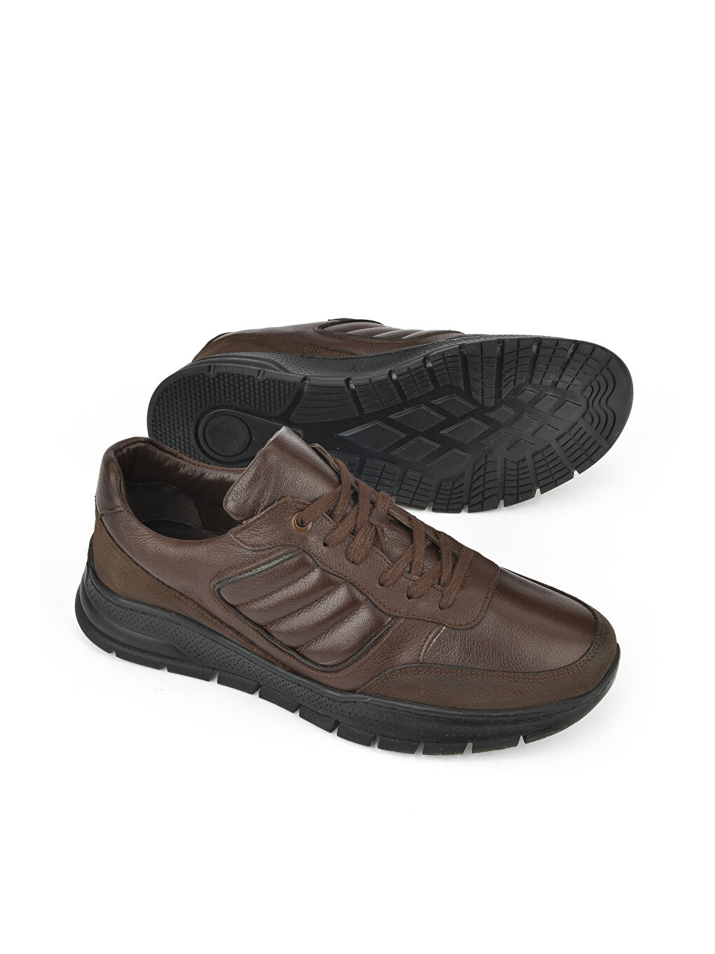 Kahverengi Erkek Hakiki Deri Ayakkabı 1431007ZB01 Kahve-1