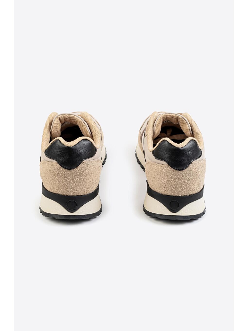 Bej Logo Baskılı Erkek Premium Sneaker-2