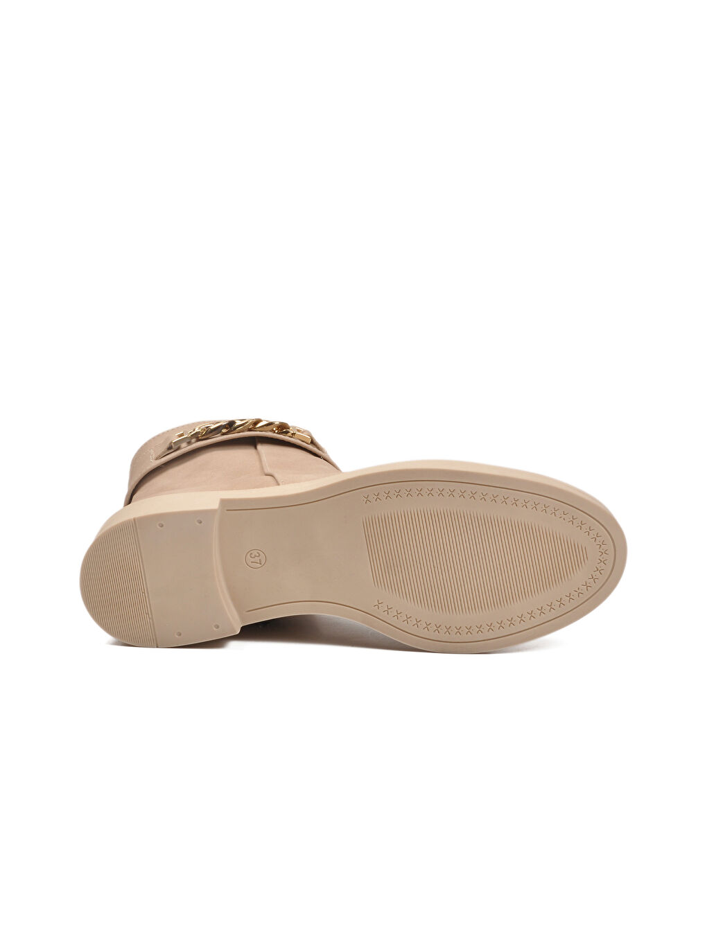 Bej İçi Kürklü Fermuarlı Kaymaz Kadın Bot 636182 Z-4