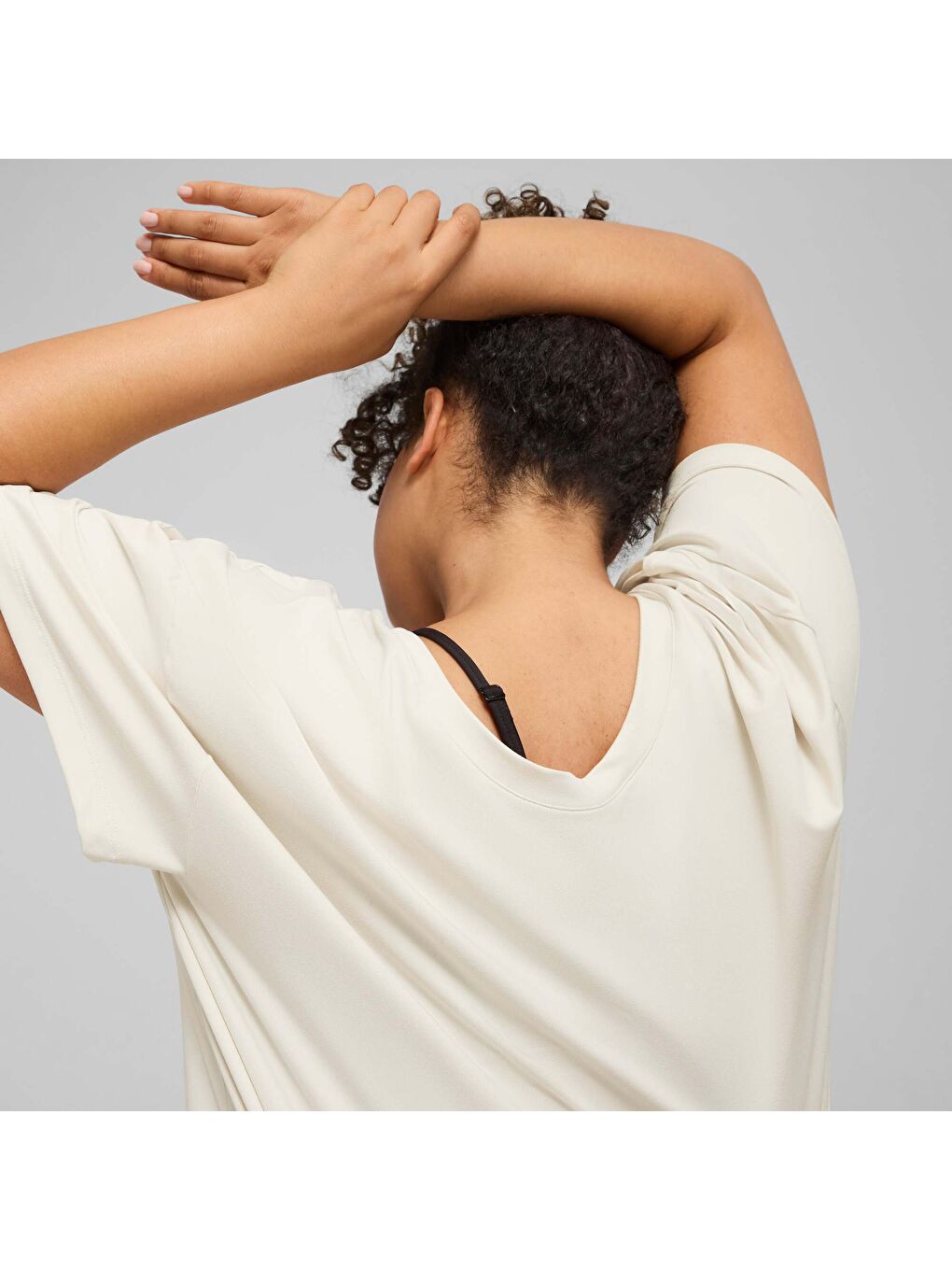 Beyaz MOVE CLOUDSPUN Kadın Bol Kesim Tişört-3