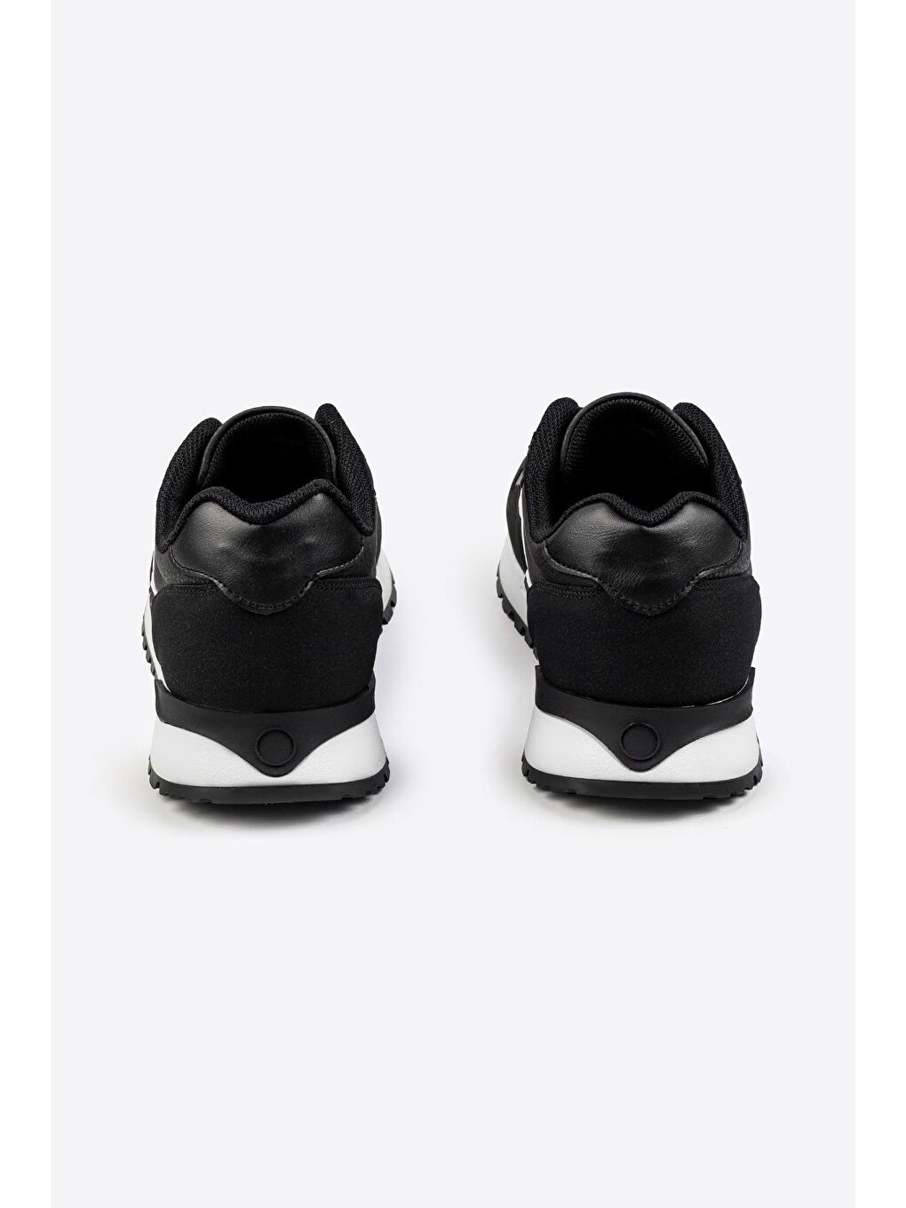 Siyah Logo Baskılı Erkek Premium Sneaker-5