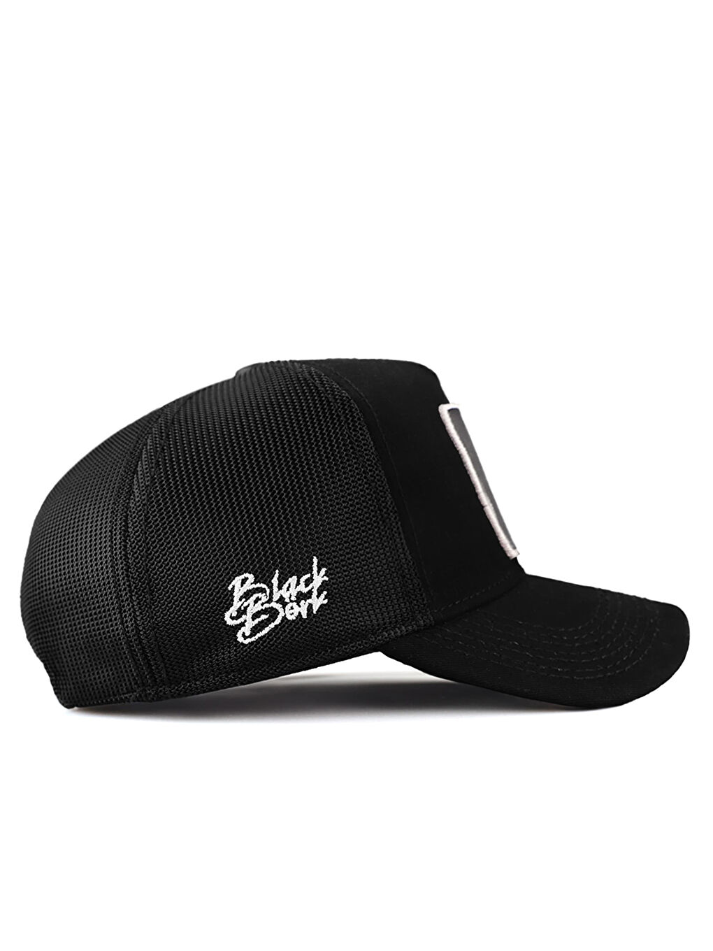 BlackBörk Bordo V1 Trucker B Harf - 2sb Kod Logolu Unisex Siyah Şapka (CAP) - 1