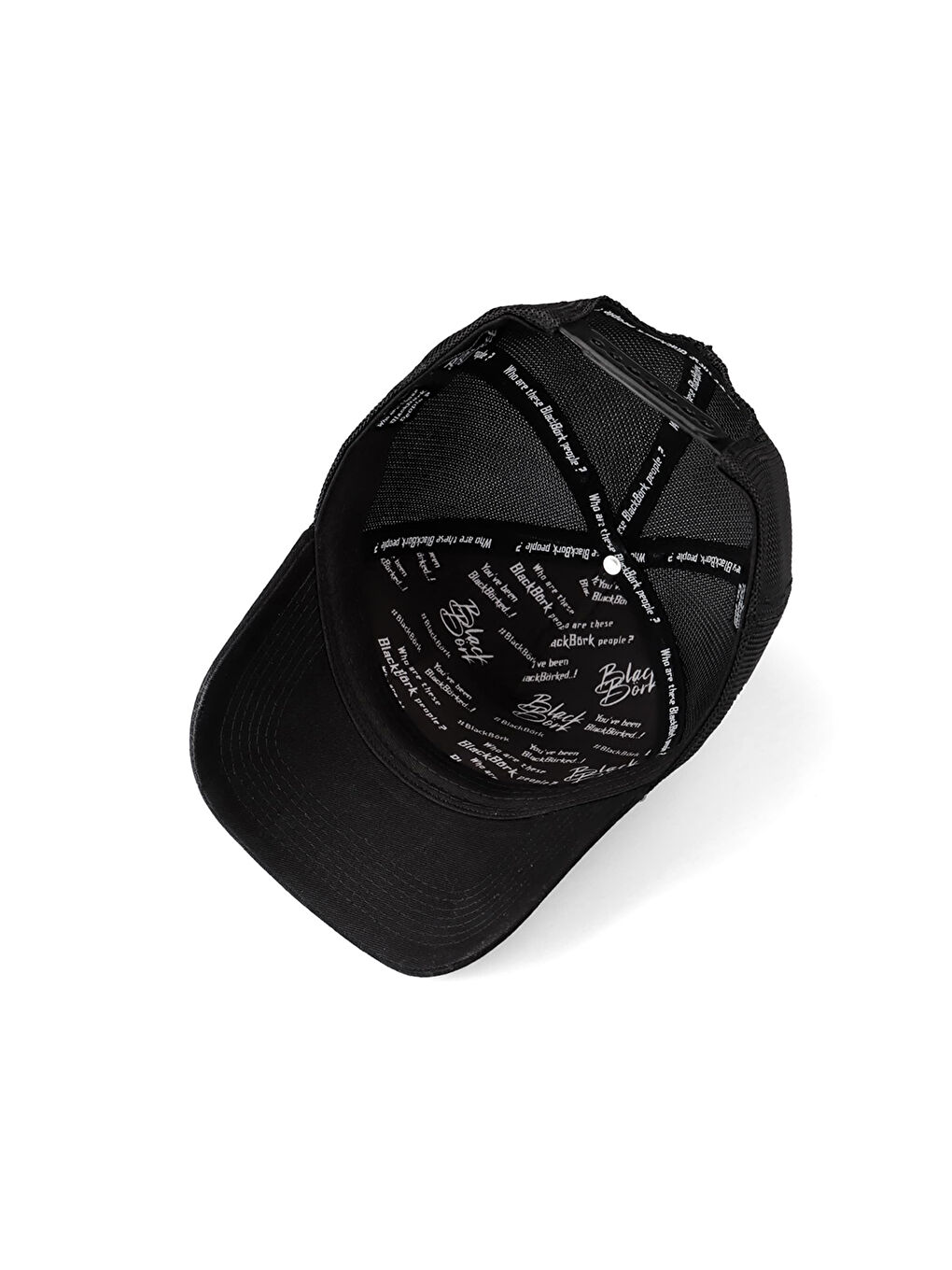 BlackBörk Bordo V1 Trucker B Harf - 2sb Kod Logolu Unisex Siyah Şapka (CAP) - 2