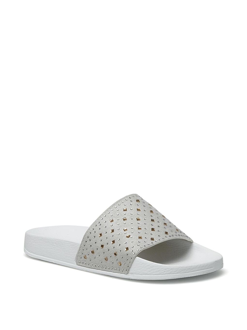 401378.Z2FX Beyaz Kadın Terlik-1