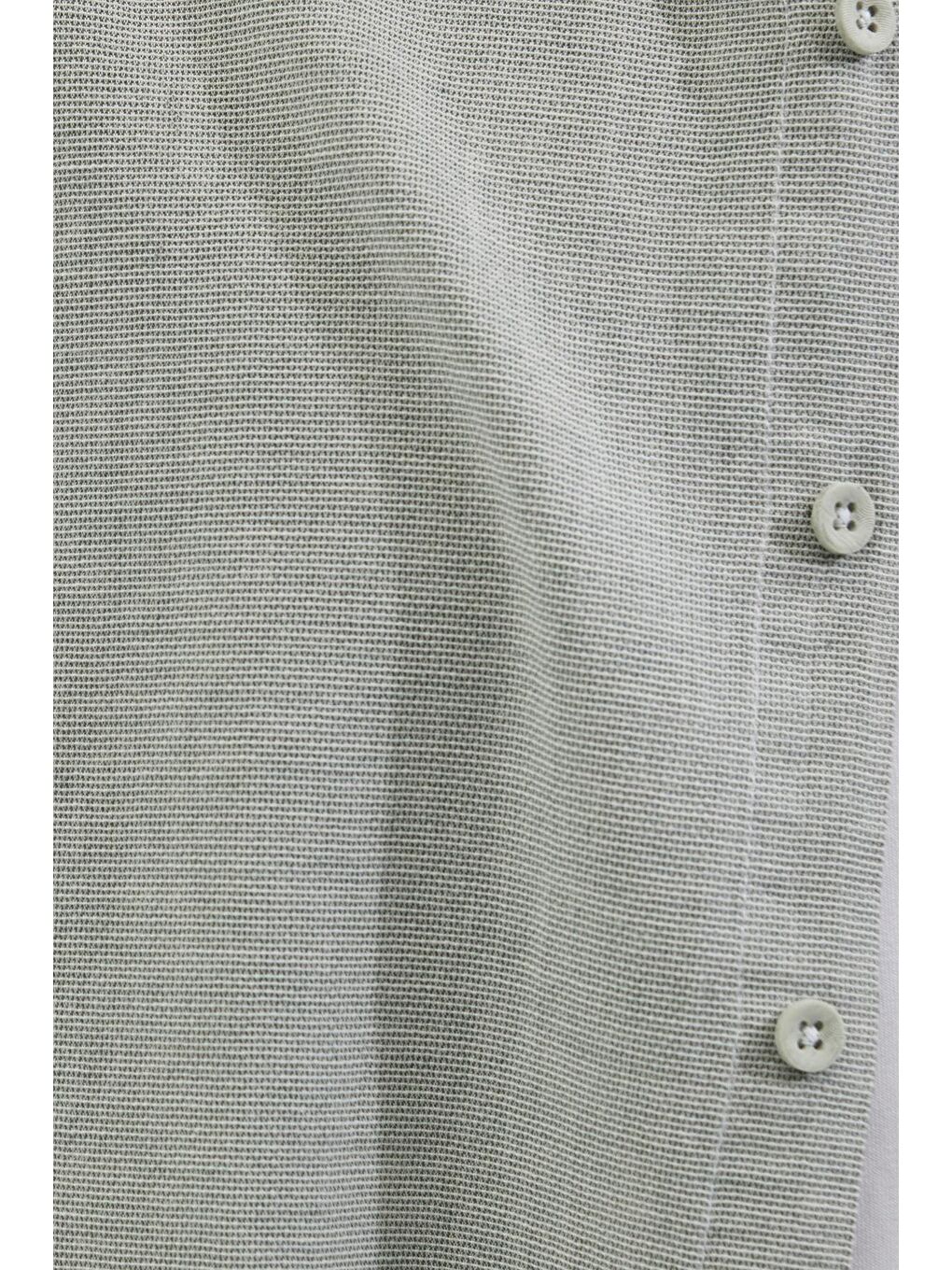 Turkuaz Erkek Relax Fit Rahat Kalıp Uzun Kollu %100 Pamuk Düğmeli Spor Yaka Su Yeşili Gömlek-5