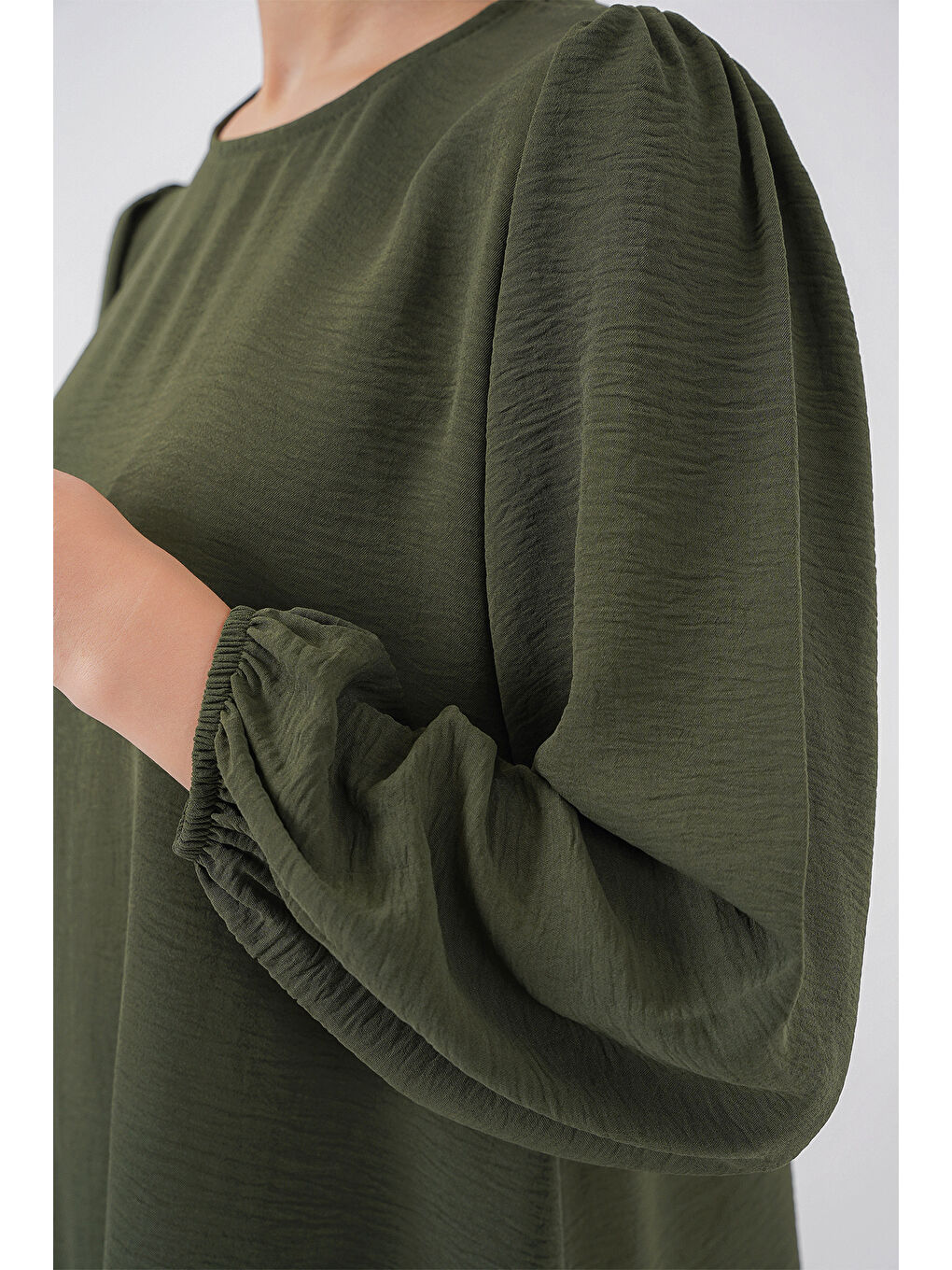 Ayrobin Tunik Pantolon Alt Üst Takım 6712 - Haki-4