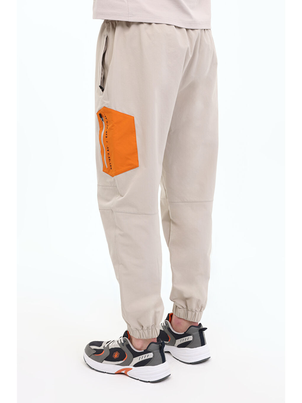 Gri ML STAR 22OTD1-08 5FX Taş Rengi Erkek Eşofman Altı-1