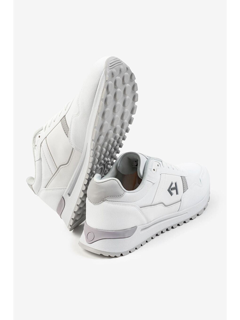 Beyaz Logo Baskılı Erkek Premium Sneaker-2