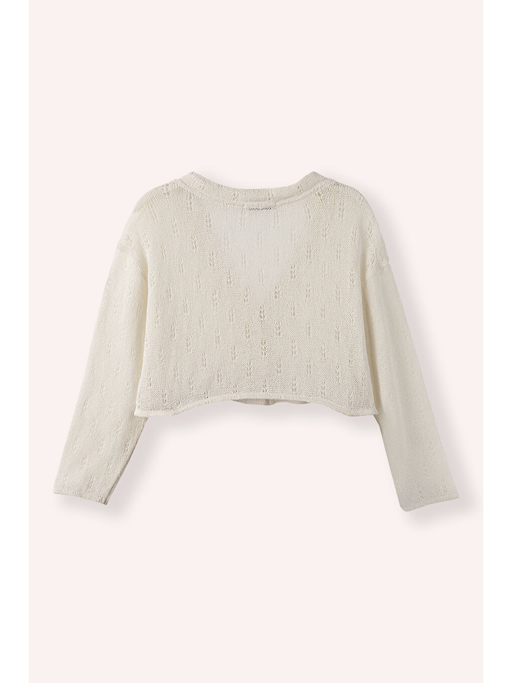 Kız Çocuk Triko Hırka Ekru-2