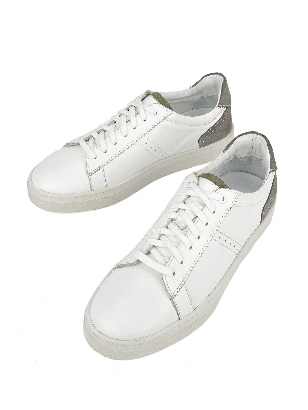 Erkek Hakiki Deri Sneaker 1431026Z380 Beyaz
