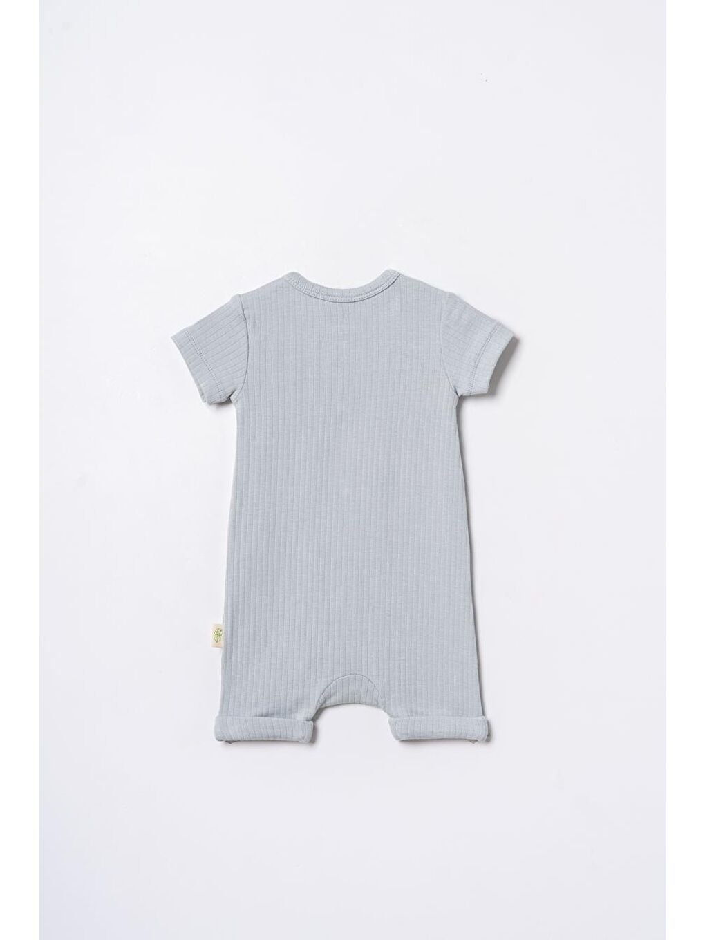 Turkuaz Bebek Şort Kollu Tulum, %100 Organik Pamuk, Bebek ve Yenidoğan Serisi - CSYM31115-2