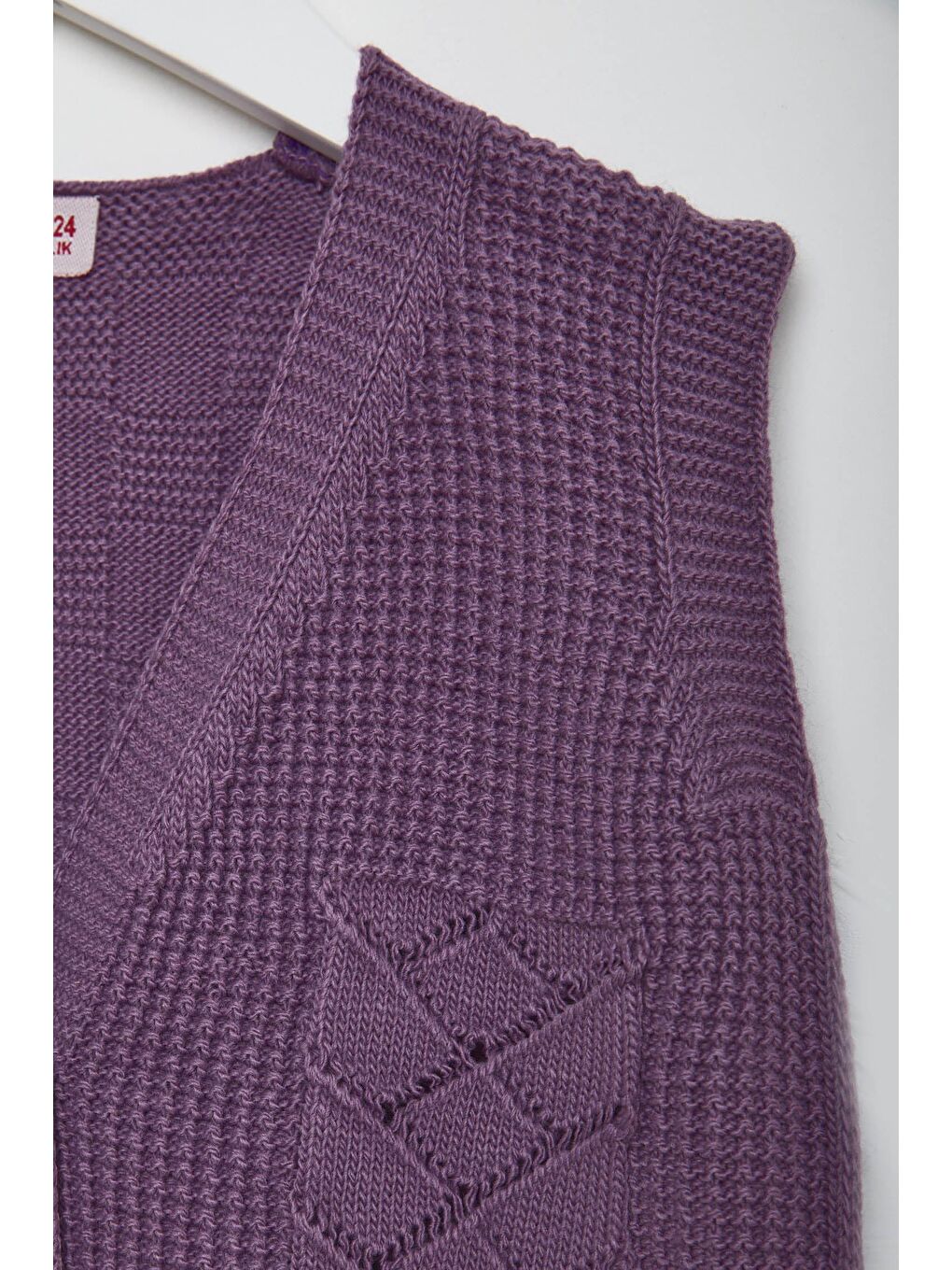 Kız Çocuk Mürdüm Bebek Yelek - 24074-1