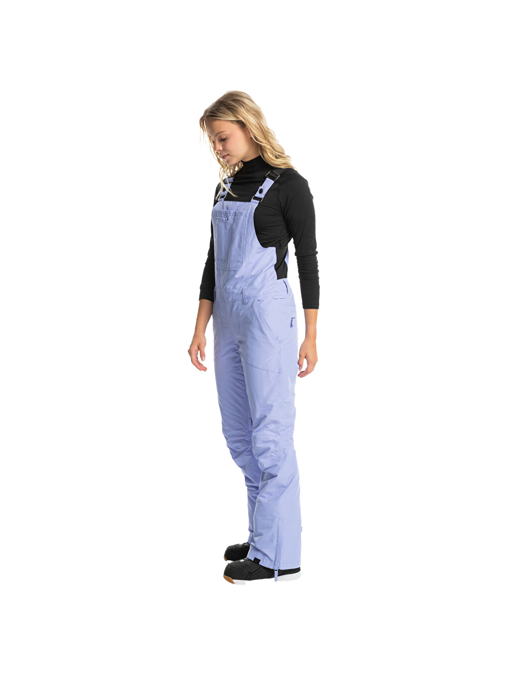 Siyah Rideout Bib Pt Kadın Mor Snowboard Pantolonu-1