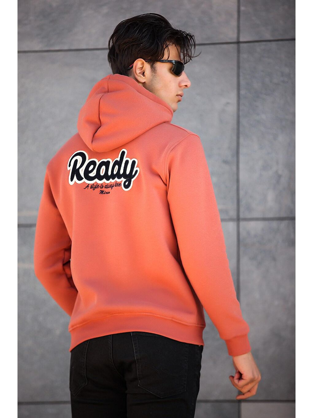 Miron Somon Ready Nakışlı Sweatshirt Regular Fit-Somon - 1