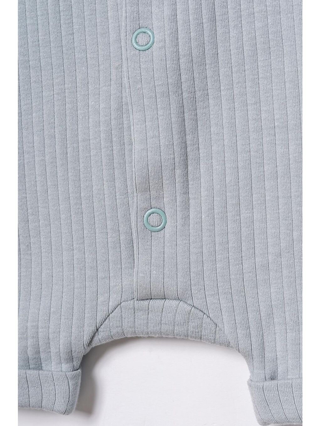 Turkuaz Bebek Şort Kollu Tulum, %100 Organik Pamuk, Bebek ve Yenidoğan Serisi - CSYM31115-9