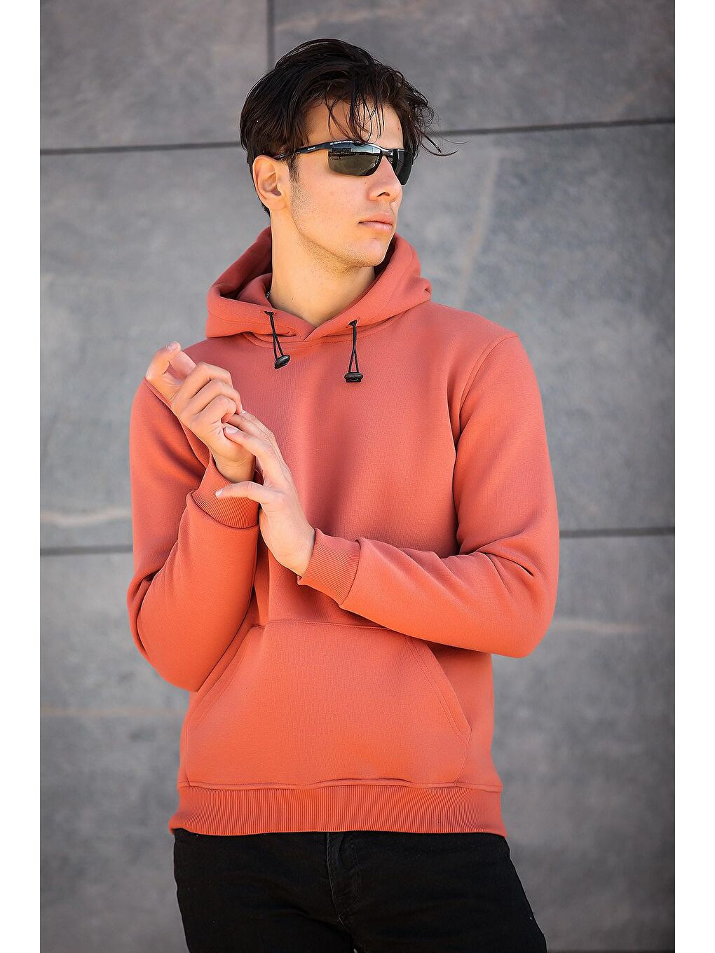 Miron Somon Ready Nakışlı Sweatshirt Regular Fit-Somon - 3