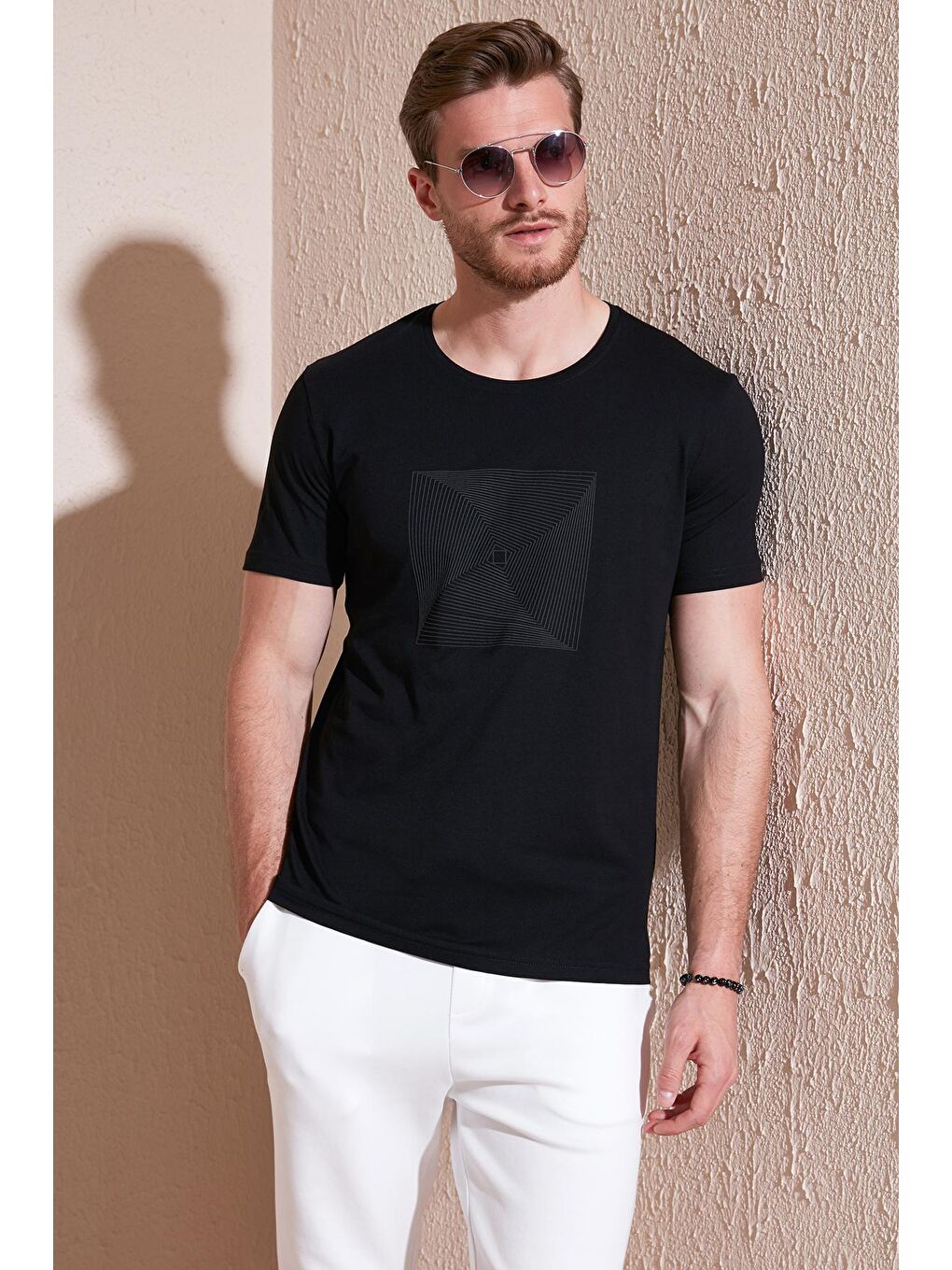 Buratti Siyah Pamuklu Slim Fit Bisiklet Yaka T Shirt 646R7940