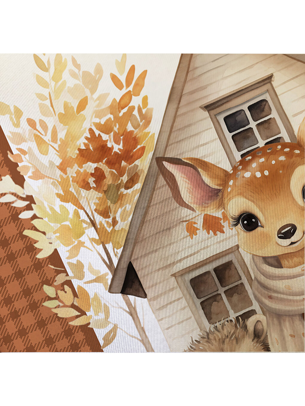 Karışık Sevimli Hayvanlar Desenli Çarşafsız 2 li Takım Baskılı Tek Kişilik Nevresim Takımı 160x220 cm-5