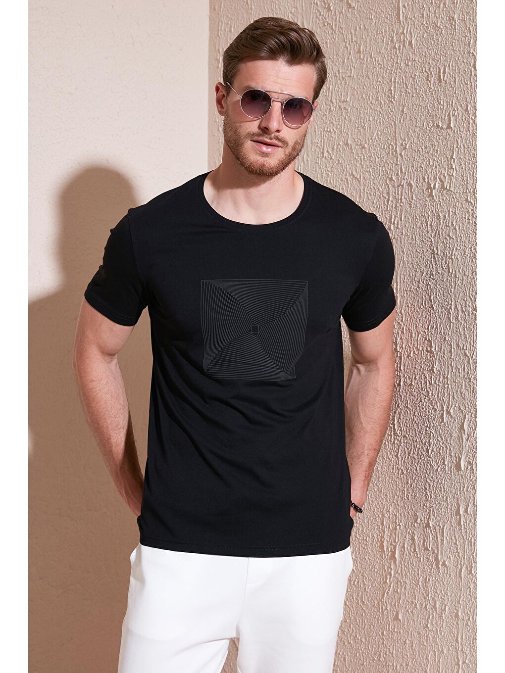 Buratti Siyah Pamuklu Slim Fit Bisiklet Yaka T Shirt 646R7940 - 1