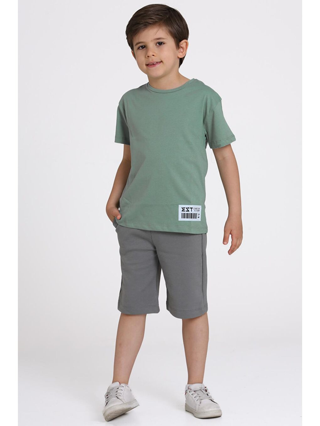 Yeşil Baskılı 6-10 Yaş Takım - 81415-3