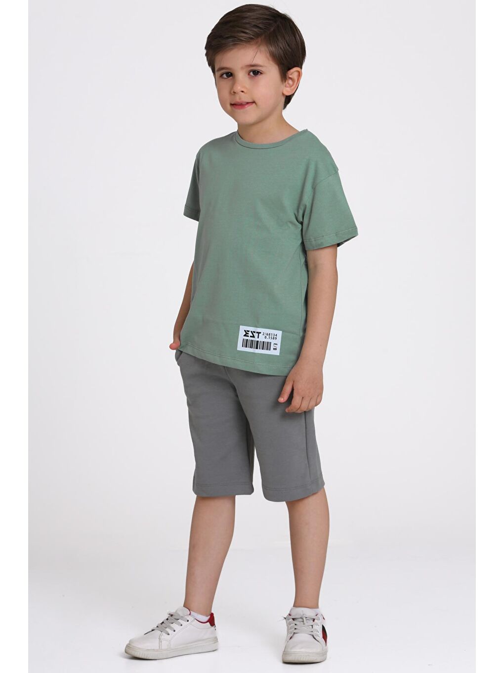 Yeşil Baskılı 6-10 Yaş Takım - 81415-3-3